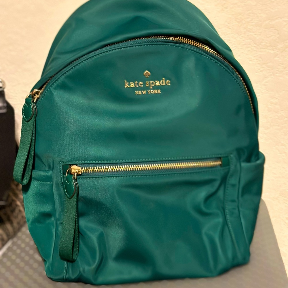 Beautiful green Kate Spade backpack